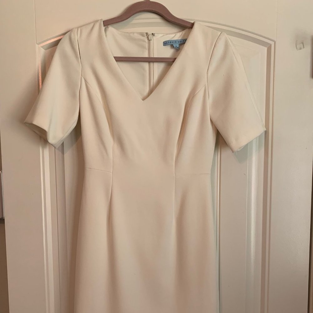 ANTONIO MELANI White Cocktail Dress